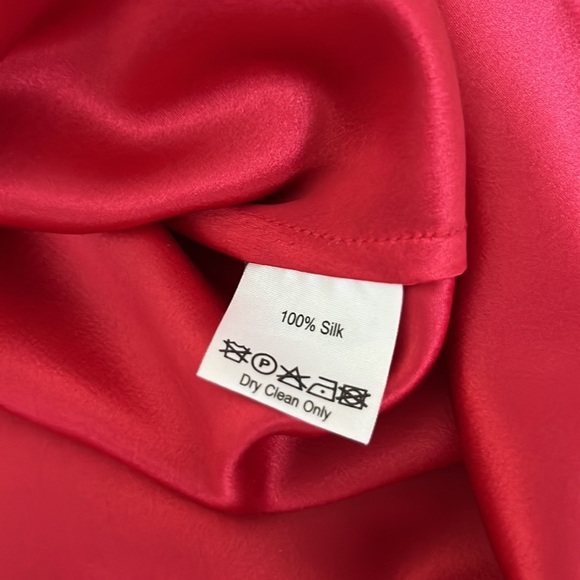 Temperley London Red Silk Cocktail Dress - Picture 4 of 6